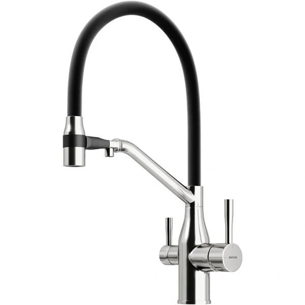 Смеситель для кухни Sancos Orta никель SC4008BN (детальная фотография)