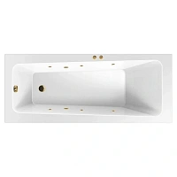 Ванна гидромассажная Excellent Ava Soft 170 x 70 см, белый/золото, WAEX.AVA17.SOFT.GL