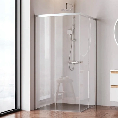 Душевой уголок Am.Pm X-Joy 100x100 см профиль хром матовый - фото 1