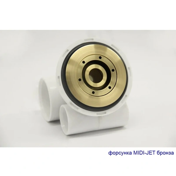 Ванна гидромассажная Whitecross Palace 0104.180080.100.SOFT.BR, 180 x 80 см, форсунки бронза (детальная фотография), приставные, встраиваемые