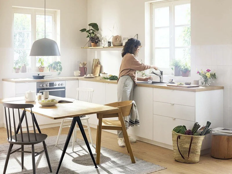 Смеситель для кухни Hansgrohe Zesis M33 хром 74803000 (детальная фотография), однорычажные, двухрычажные