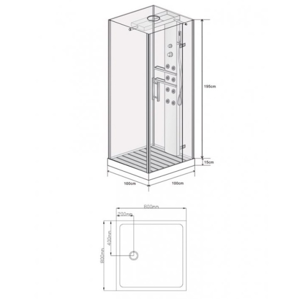 Схема (детальная фотография), c низким поддоном