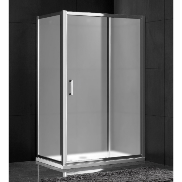 Душевой уголок Gemy Victoria 110x70 см профиль хром S30191D-A70 (детальная фотография), прямоугольные