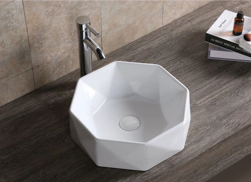 Раковина Ceruttispa 42 см белая CR0057 (детальная фотография), современные, hi-tech, декорированные