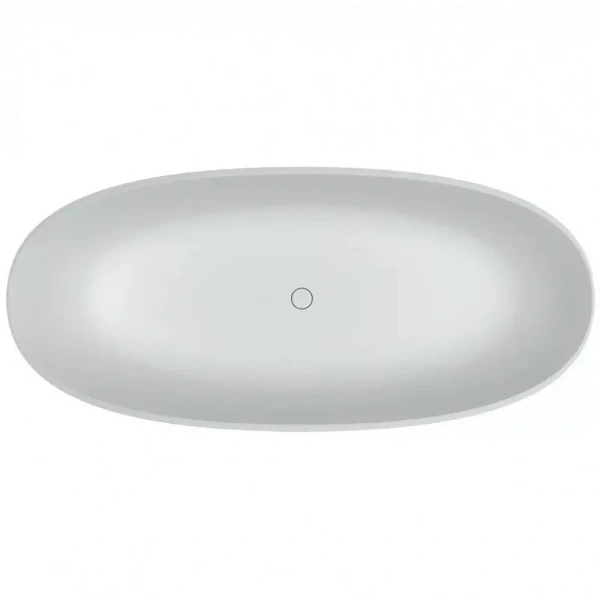 Ванна из искусственного камня Riho Oval B129001105, 160 x 72 см, цвет белый (детальная фотография), современныe, hi-tech