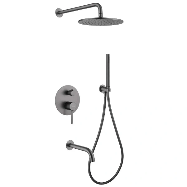 Душевой комплект Abber Wasser Kreis никель AF8117NG (детальная фотография)