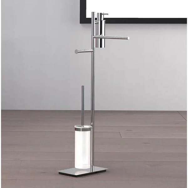 Стойка для ванной Colombo Square хром B9918 (детальная фотография), современные, hi-tech