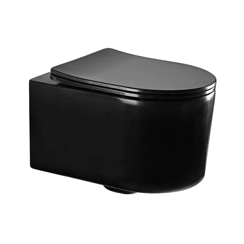 Унитаз подвесной Акватек Мия черный матовый - фото 2