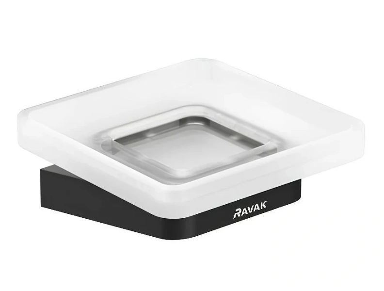 Мыльница Ravak 10° черная X07P556 (детальная фотография)