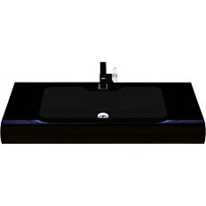 Раковина - топ, черная 100см