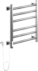 Полотенцесушитель электрический Ника Step 60/50 см хром левый