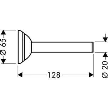 Бумагодержатель Axor Carlton 41428 (детальная фотография), современные, hi-tech