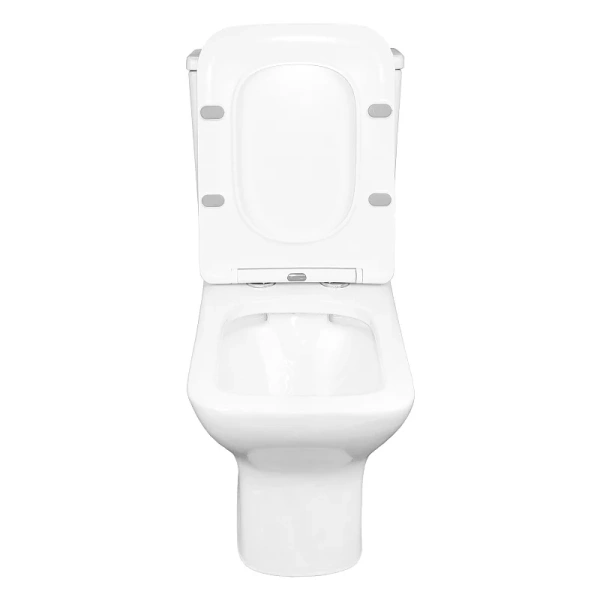 Унитаз компакт Azario Fresco с сиденьем AZ-8302 (детальная фотография), белые