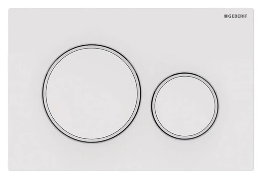 Клавиша смыва Geberit Sigma 20 белая 115.882.11.1 (детальная фотография), в наличии