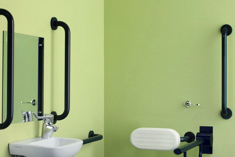 Поручень для ванной Ideal Standard Contour S6360 складной шарнирный (детальная фотография), современные, hi-tech index_1