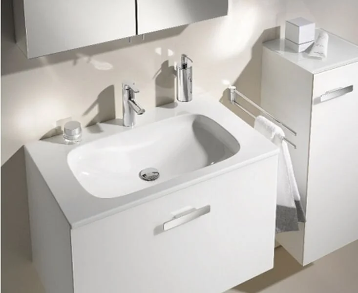 Тумба под раковину, цвет белый глянцевый, петли слева, Keuco Royal Universe 32790 210001 (детальная фотография) index_1