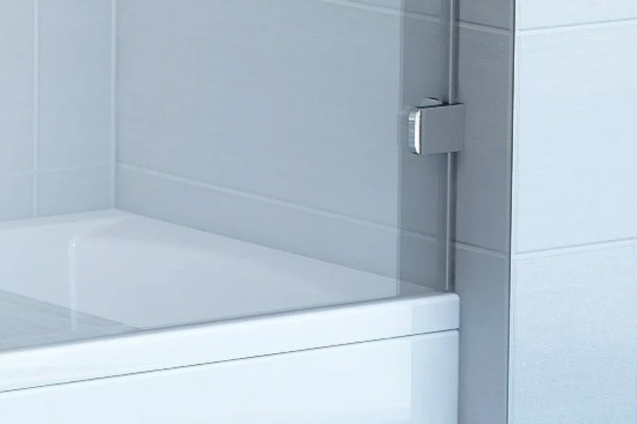 Шторка для ванной Ravak Brilliant BVS1 80x150 см профиль хром 7U840A00Z1 (детальная фотография), современные, hi-tech