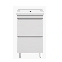 Тумба под раковину напольная Misty Енисей 46 см белая