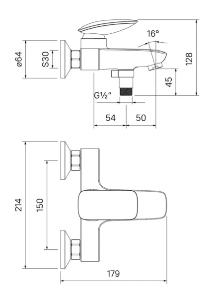 Смеситель для ванны IDDIS Stone короткий излив STOSB00i02WA (детальная фотография), для ванны