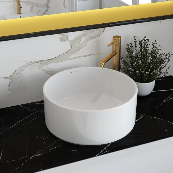 Раковина Aqueduto ESPIRAL 40 см белая глянцевая ESP0110 (детальная фотография), белые