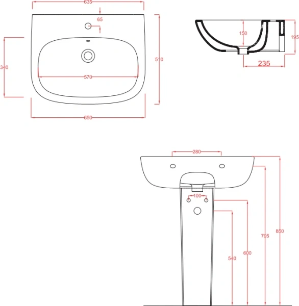 Пьедестал для раковины ArtCeram Ten TEC003 01 00 (детальная фотография), подвесные index_1