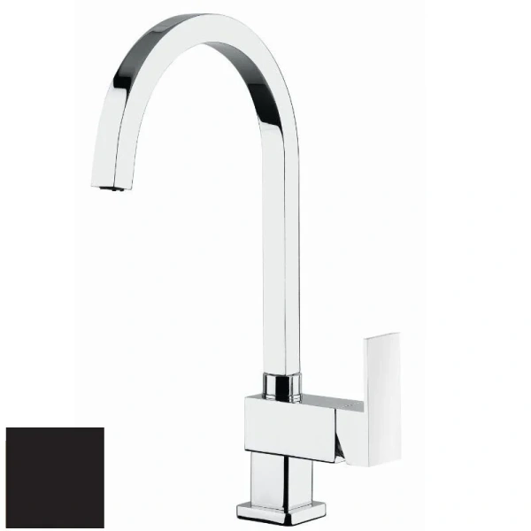 Смеситель для раковины Cezares Unika черный матовый UNIKA-LSM1-A-NOP-W0 (детальная фотография)