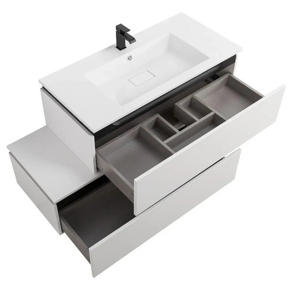 Тумба подвесная Cezares Slider 100 см Bianco Opaco SLIDER-1000-1C-PI-BO (детальная фотография) index_1