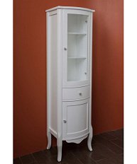 Шкаф, петли справа, цвет белый матовый, фурнитура золото, La Beaute Sabrina