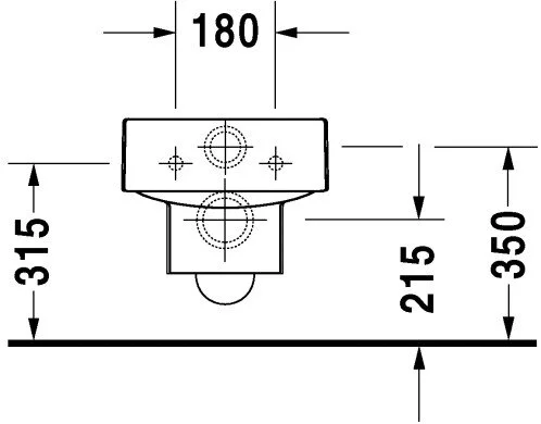 Унитаз подвесной Duravit Vero белый 2217090064 (детальная фотография), современные, hi-tech, прямоугольные