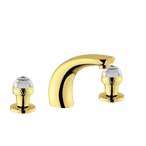 Смеситель для раковины Migliore Axo Swarovski золото - фото 4