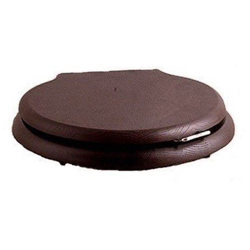 Сиденье для унитаза, массив дуба тёмного цвета, фурнитура хром, Devon&Devon IBSEWENETCR (детальная фотография)