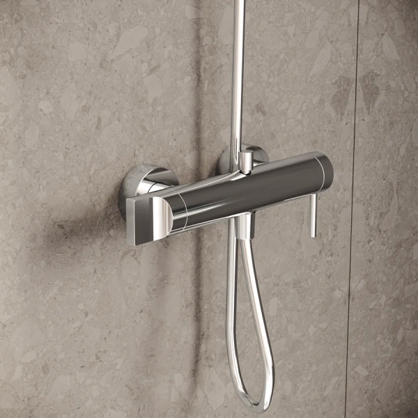 Смеситель для ванны VitrA Origin A42619 однорычажный (детальная фотография), округлая форма