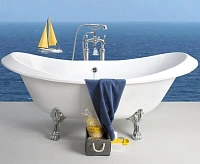 Ванна из искусственного камня Belux Ромео ВР-1750, 4810924268259, 175 x 75 см, белый