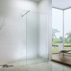 Душевая перегородка Berges Sky 90 см прозрачное стекло, профиль хром