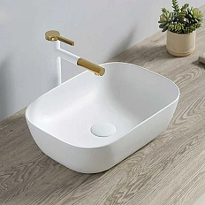 Раковина Vincea 50 см накладная, белая