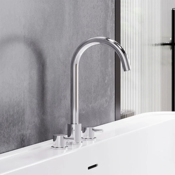 Смеситель для раковины Damixa Scandinavian Pure хром 360200000 (детальная фотография), хром