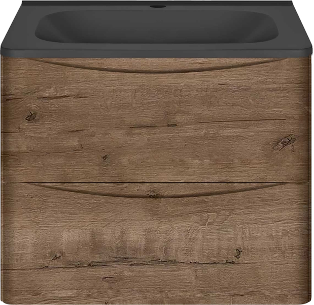 Тумба под раковину подвесная Vincea Paola 58,9 см V.Oak VMC-2P600VO (детальная фотография), 60 см