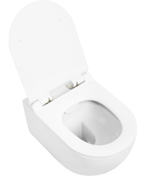 Унитаз подвесной Cezares Molveno белый CZR-2468-TH-R (детальная фотография), современные, hi-tech, круглые