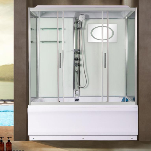 Душевая кабина WeltWasser WW500 150x85 см с крышей WW500 EMMER 150/85/55-2 (детальная фотография), прямоугольные