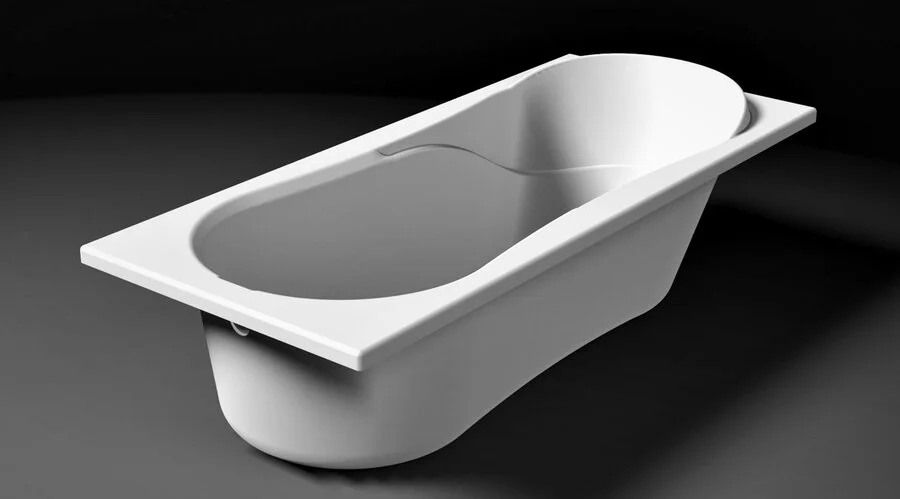 Ванна из искусственного камня Belux Элит ВЭ-1700, 4810924187789, 170 x 75 см, белый (детальная фотография), прямоугольные