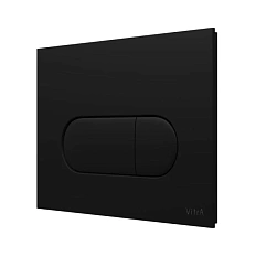 Клавиша смыва VitrA Root Round черная матовая
