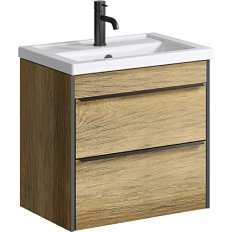 Тумба под раковину подвесная Aqwella Fargo 60 см дуб балтийский