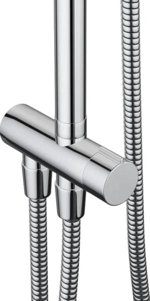 Душевая стойка Damixa Palace Grand с полочкой, хром 408611410 (детальная фотография), со смесителем