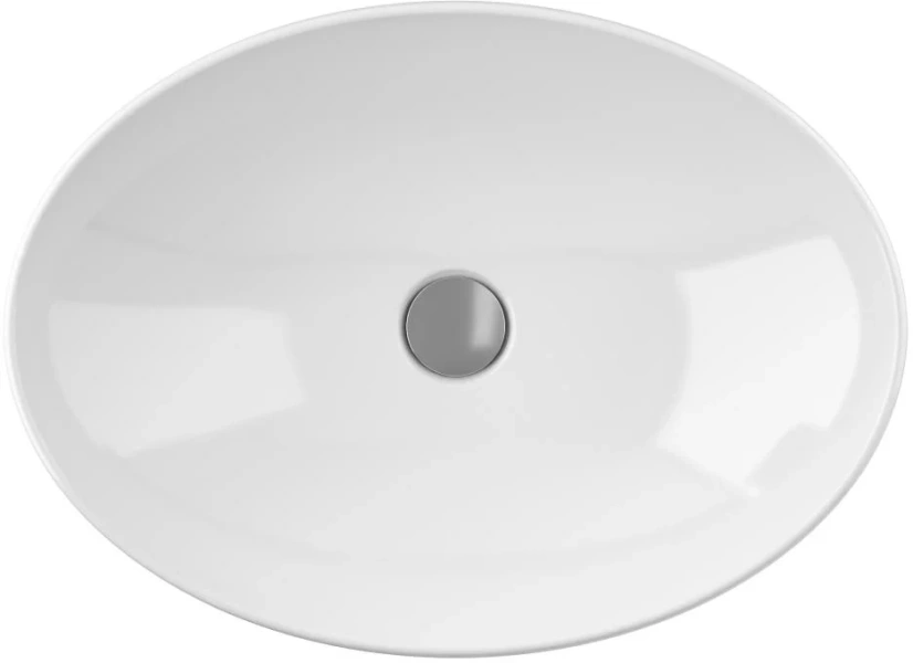 Раковина Geberit VariForm 55 см без перелива 500.771.01.2 (детальная фотография), в форме чаши, круглой формы