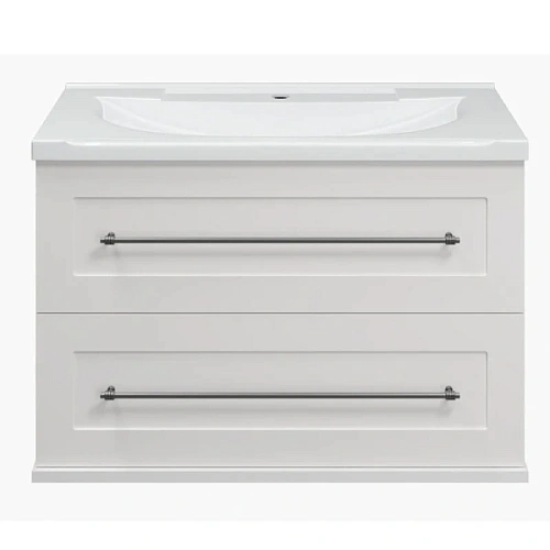 Тумба под раковину подвесная Misty Марта 80 см белая - фото 2