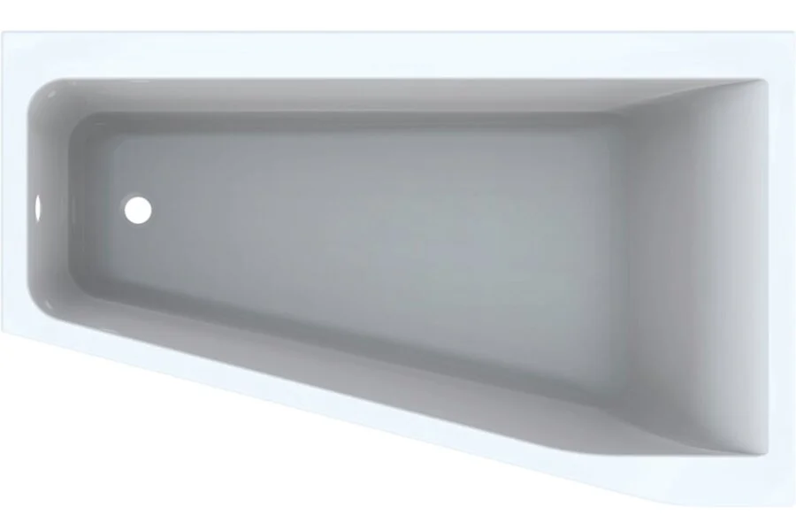 Ванна акриловая Geberit Renova Plan R/L, 160 х 100 см, белая 554.320.01.1 (детальная фотография), без гидромассажа