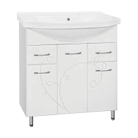 Тумба под раковину напольная Style Line Эко Фьюжн 77 см белая