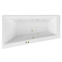 Ванна гидромассажная Excellent Sfera Soft 170 x 100 см, левая, белый/бронза, WAEX.SFL17.SOFT.BR