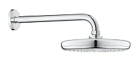 Верхний душ Grohe Tempesta с душевым кронштейном