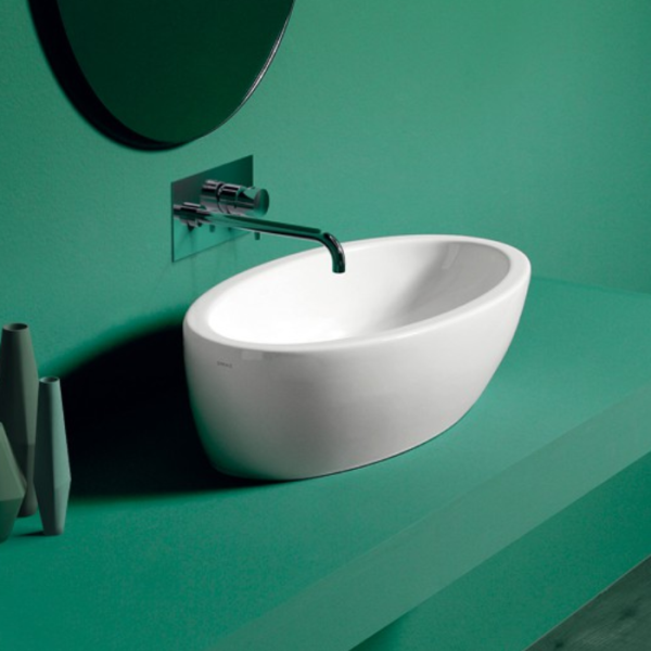 Раковина Simas LFT Spazio LFT 64 (детальная фотография), накладные (на столешницу)